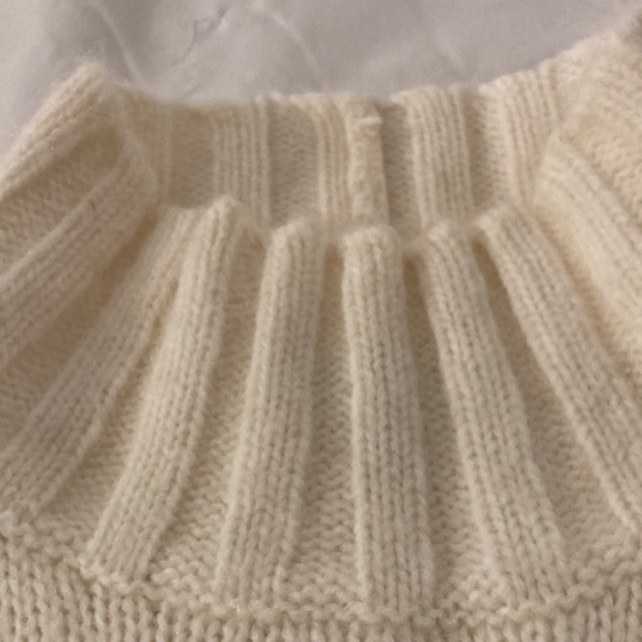 Express Winter Winter White Cold Shoulder Sweater - Picture 7 of 8